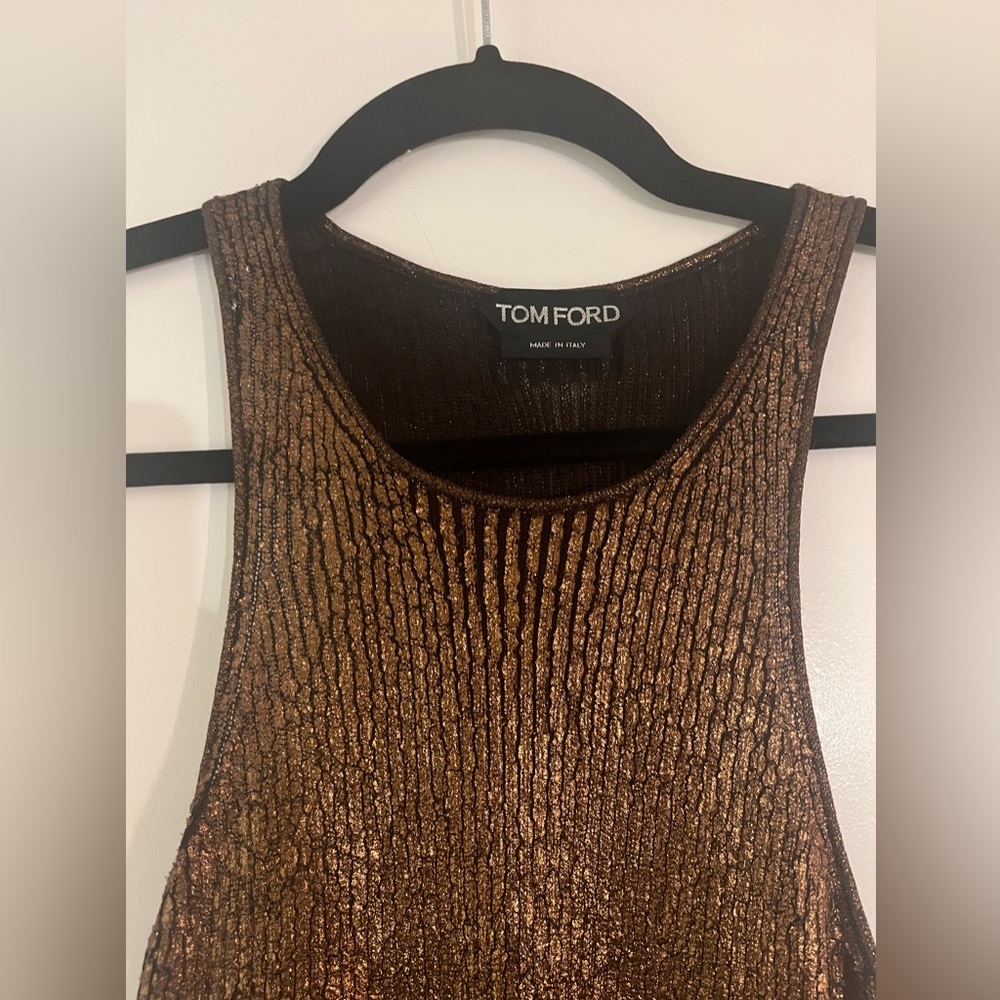 TOM FORD - Laminated Cashmere Blend Tank-Top (S)